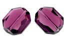 Swarovski, margele graphic, amethyst, 18mm - x1