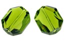 Swarovski, margele graphic, olivine, 18mm - x1