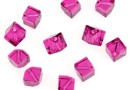 Swarovski, margele cub, fuchsia, 4mm - x2