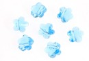 Swarovski, margele floare, aquamarine, 5mm - x4