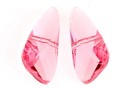Swarovski, margele aripa, light rose, 23x10mm - x1