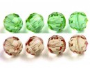 Swarovski, margele rotund fatetat, cantaloupe, 4mm - x10