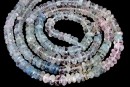 Beril, natural stone, faceted rondelle, 7-7.5mm