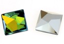 Swarovski, rivoli cabochon, sahara, 10x10mm - x1