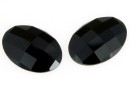 Swarovski, cabochon, jet, 18x13mm - x1