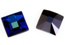 Swarovski, cabochon rivoli, bermuda blue, 10mm - x1