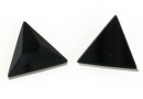 Swarovski, cabochon asymetric triangle, jet, 10mm - x1