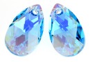 Swarovski, pandantiv picatura, aquamarine aurore boreale, 22mm - x1