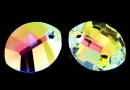 Swarovski, pandantiv frunza, aurore boreale, 14mm - x1