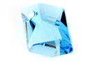 Swarovski, cosmic diamond pendant, aquamarine, 20mm - x1