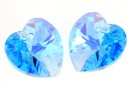 Swarovski, pandantiv inima, aquamarine aurore boreale, 18mm - x1