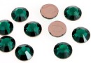 Swarovski, cabochon hotfix, emerald, 6mm - x4
