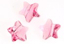 Swarovski, margele stea, light rose, 8mm - x2