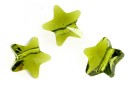 Swarovski, margele stea, olivine, 8mm - x2
