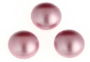 Swarovski, crystal pearl cabochon, powder rose, 6mm - x2