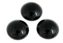Swarovski, cabochon perla cristal, mystic black, 6mm - x2