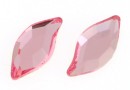 Swarovski, cabochon frunza, light rose, 10x5mm - x1