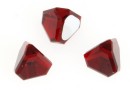 Swarovski, cabochon pyramid, siam, 4mm - x1