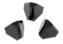 Swarovski, pyramid cabochon, jet, 4mm - x1