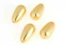 Swarovski drop pearls, gold, 11.5x6mm - x2