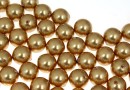 Perle Swarovski cu un orificiu, bright gold, 4mm - x4