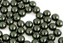 Perle Swarovski cu un orificiu, dark green, 5mm - x4