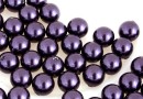 Perle Swarovski cu un orificiu, dark purple, 6mm - x4