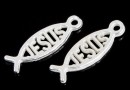 Charm simbol Hristic, 16x5mm - x10