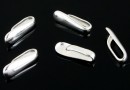 Extension system, pendant bail, 925 silver, 10.5x4mm - x2