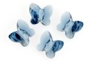 Swarovski, margele fluture, denim blue, 8mm - x2