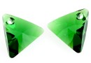 Swarovski, pandantiv triunghi, dark moss green, 12mm - x1