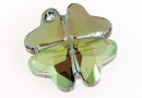 Swarovski, pandantiv trifoi, iridescent green, 19mm - x1