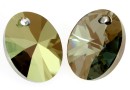 Swarovski, pandantiv oval, iridescent green, 18mm - x1