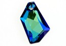 Swarovski, pandantiv De-art, bermuda blue, 18mm - x1