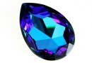 Swarovski, rivoli cabochon, heliotrope, 30x20mm - x1