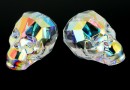 Swarovski, margele craniu, aurore boreale, 15x13mm - x1