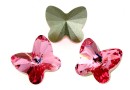 Swarovski, fancy fluture, light rose, 10mm - x1