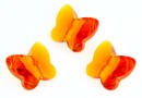 Swarovski, margele fluture, tangerine, 6mm - x2