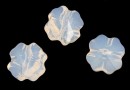 Swarovski, margele trifoi, white opal, 8mm - x2