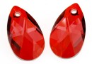 Swarovski, pandantiv picatura, red magma, 16mm - x1