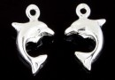 Pendant, dolphin, 925 silver, 13.5x8mm  - x1