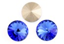 Swarovski, rivoli, sapphire 18mm - x1