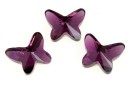 Swarovski, cabochon fluture, amethyst, 12mm - x1