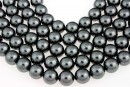 Swarovski pearl, dark grey, 3mm - x100