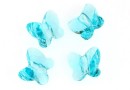 Swarovski, margele fluture, light turqouise, 10mm - x2
