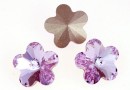 Swarovski, fancy floare, violet, 6mm - x2