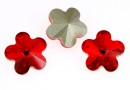 Swarovski, flower fancy, light siam, 6mm - x2