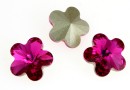 Swarovski, fancy floare, fuchsia, 6mm - x2