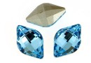 Swarovski, fancy lemon, aquamarine, 14x9mm - x1