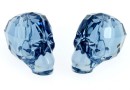 Swarovski, margele craniu, denim blue, 15x13mm - x1